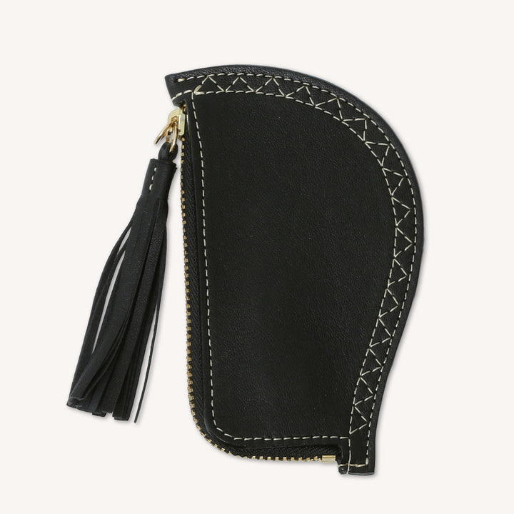 ENBURI KEY COIN CASE｜BLACK(White Stitch)
