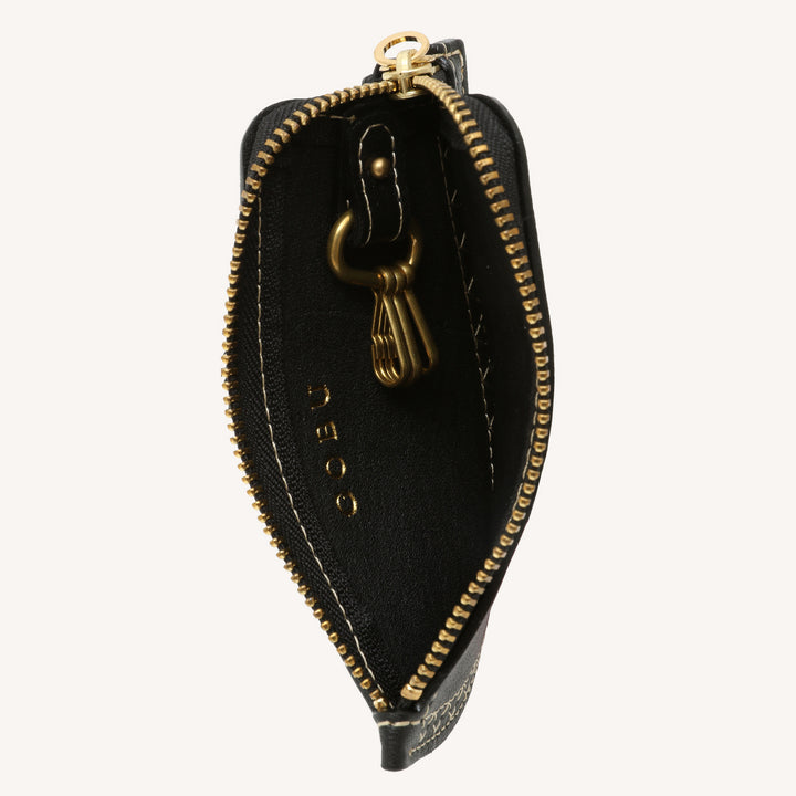ENBURI KEY COIN CASE｜BLACK(White Stitch)