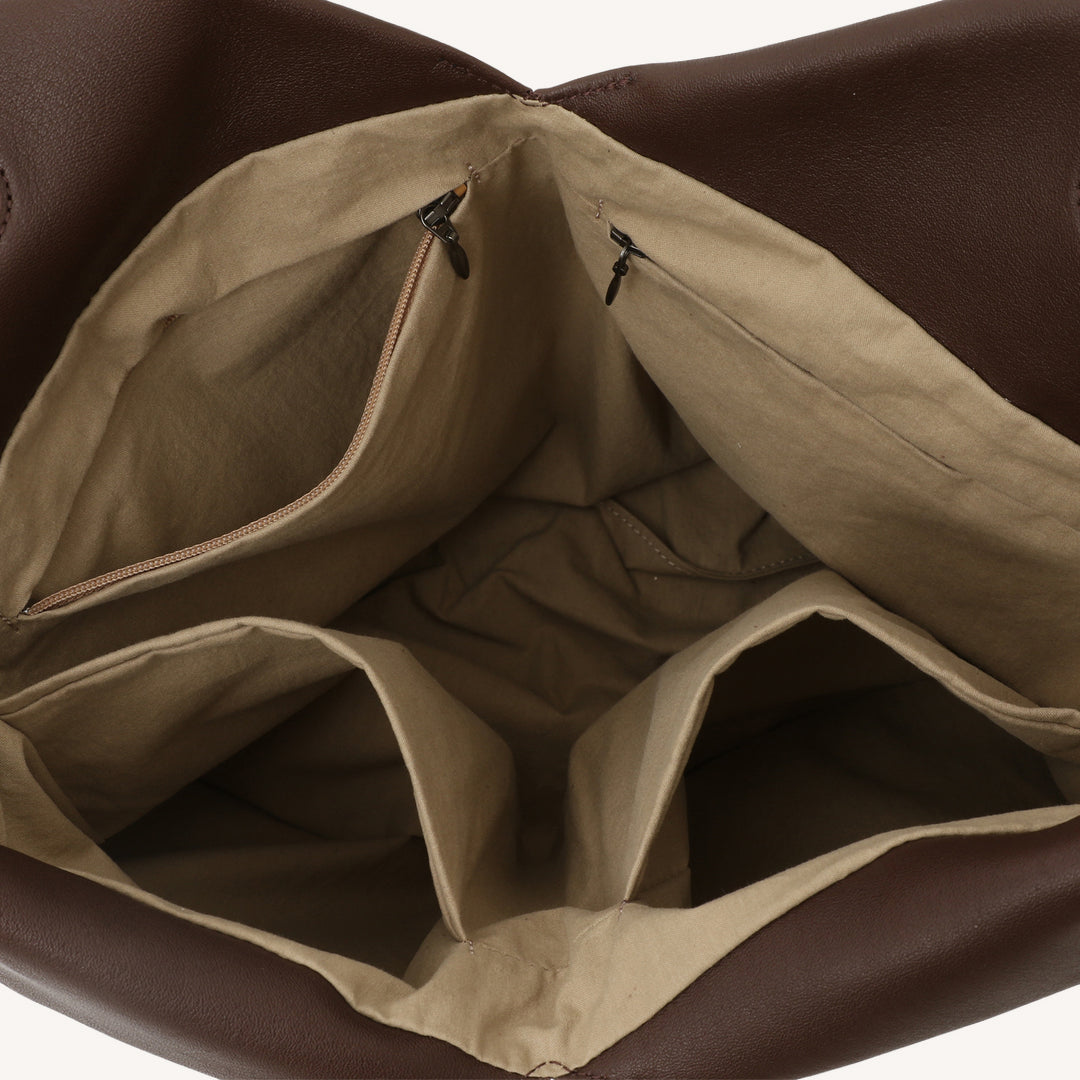 A TOTE BAG ＜L｜Long Handle＞ BROWN